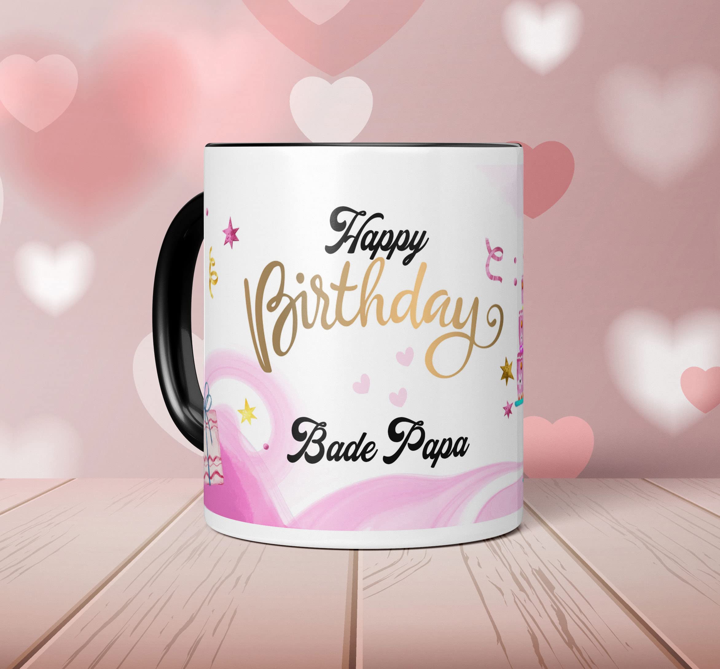 Buy NH10 DESIGNS Happy Birthday Bade Papa Printed Mug with
